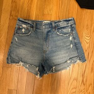Abercrombie & Fitch Blue Mom Jean Shorts